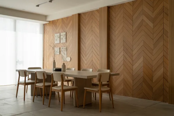 Herringbone Wall Paneling